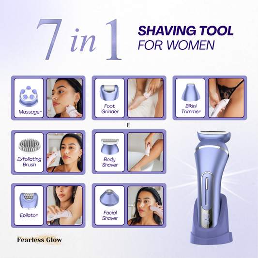 LadyShave Attachment Set (7-Piece Replacement Kit)